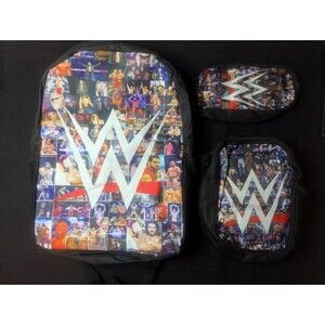 Wrestling 3 Piece Set Backpack, Lunch Bag, and Pencil Bag